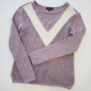 NORDSTROM TROUVÉ open mixed knit sweater